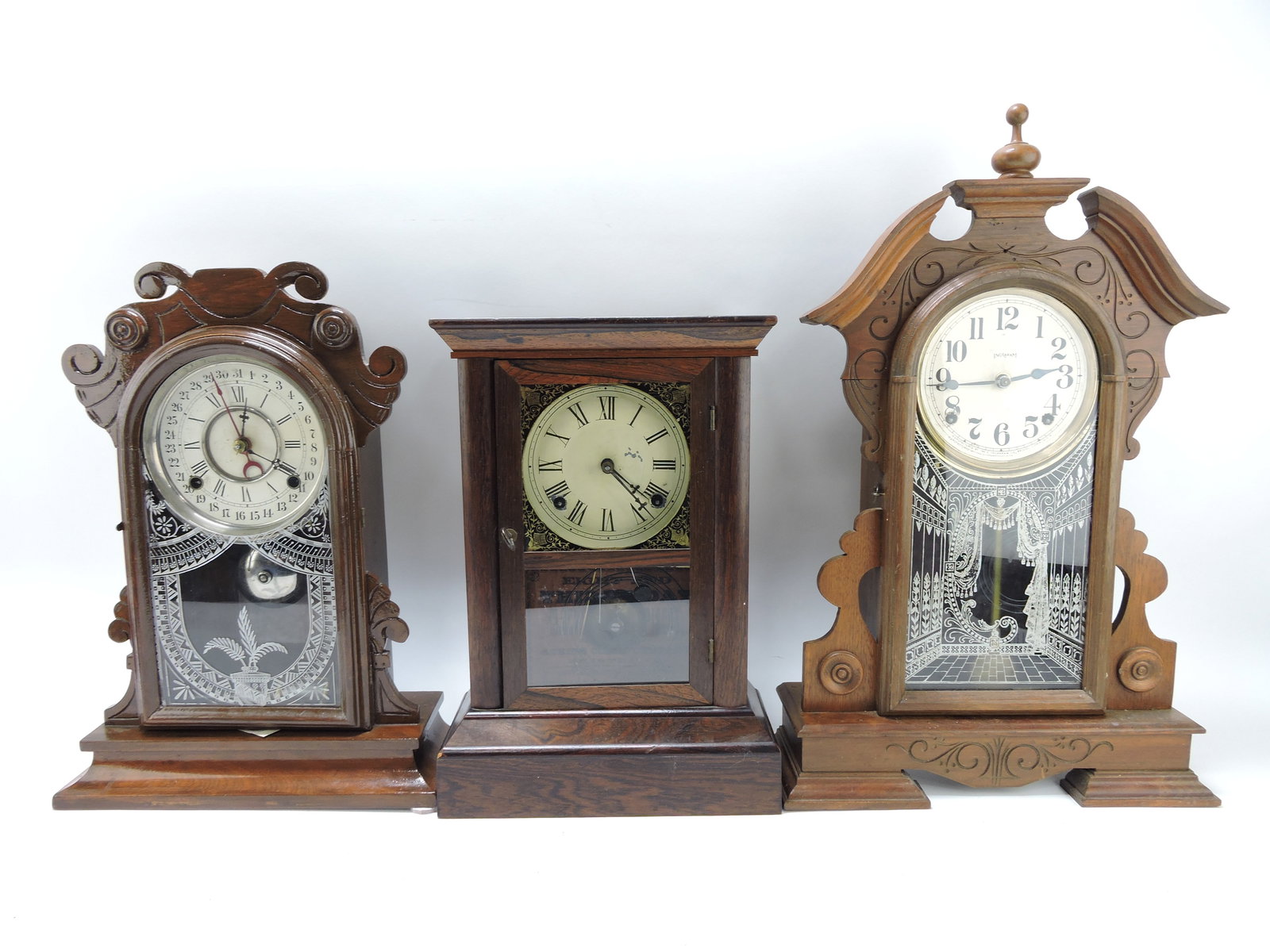 Lot of 3 kitchen shelf clocks, various (1 of 1)