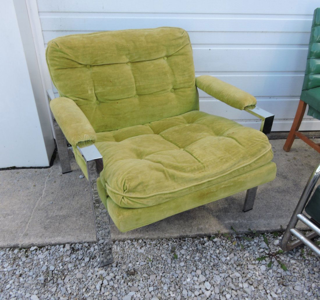 MCM Milo Baughman chrome armchair (1 of 1)