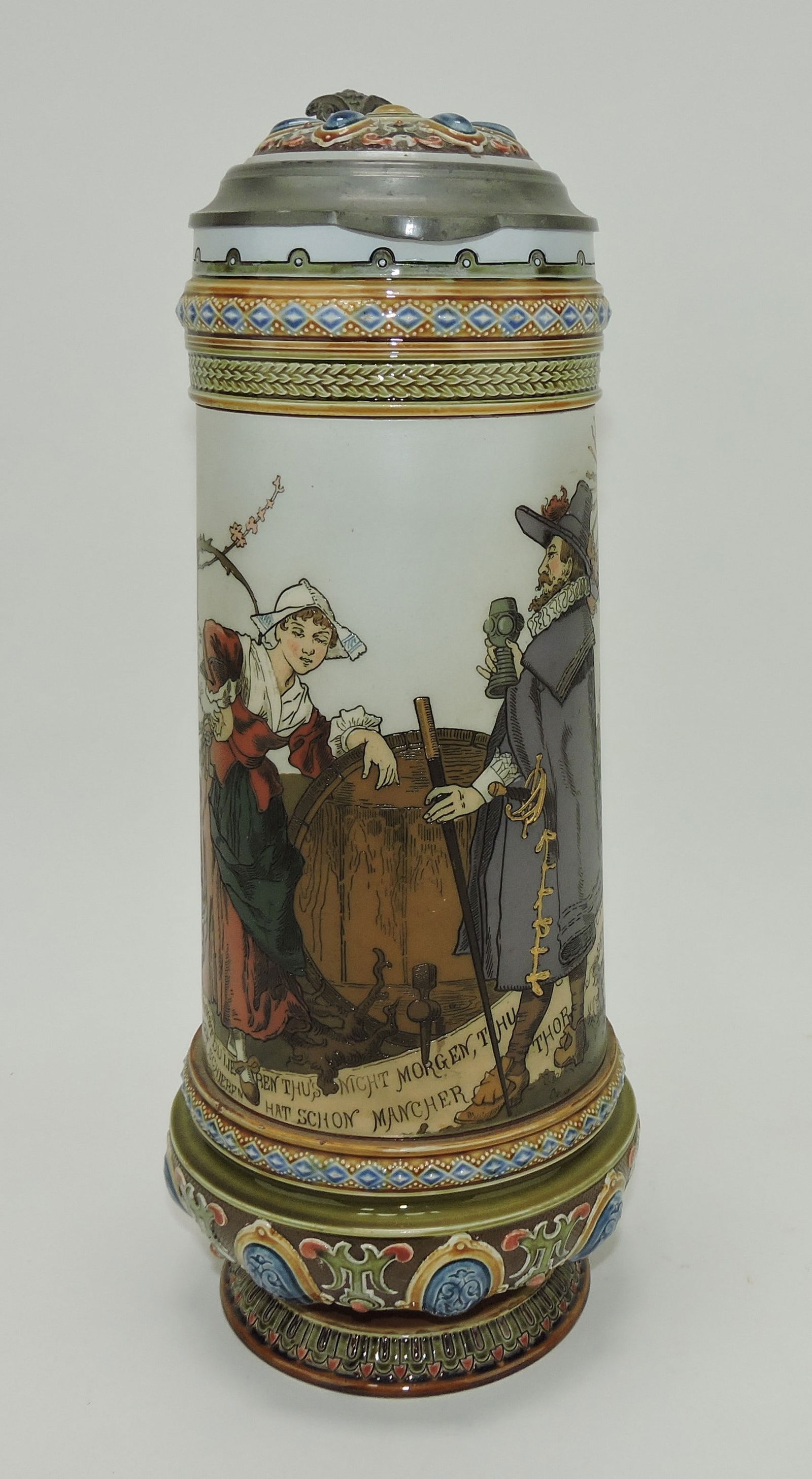 Mettlach stein #2065, 2L, 14", (1 of 3)