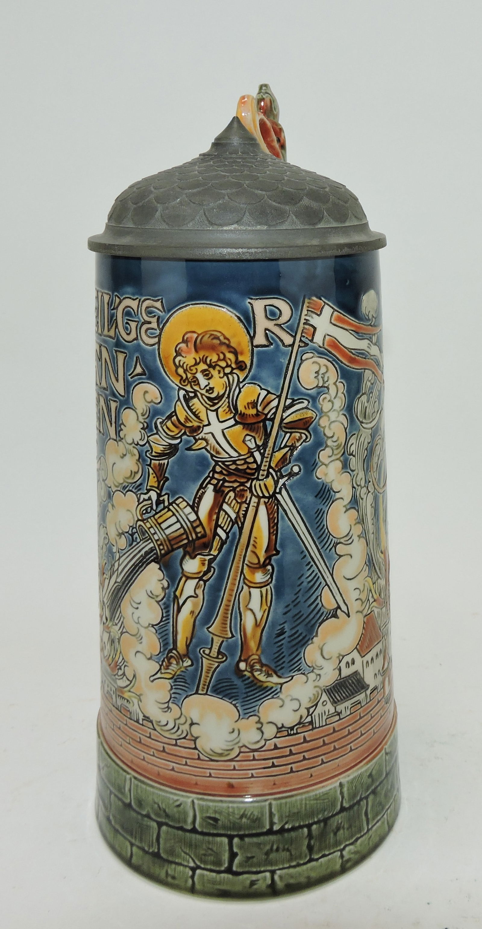 Mettlach stein #1786, St. Florian (1 of 3)
