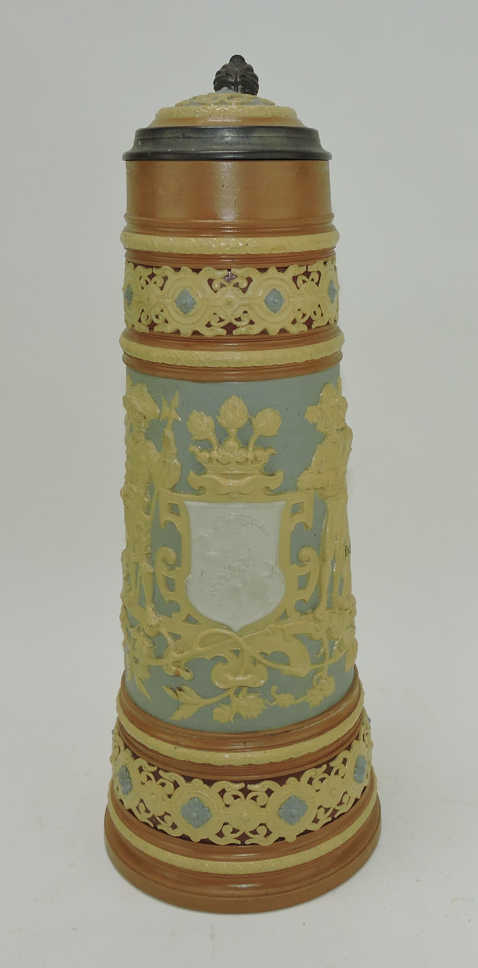Mettlach stein #1739, 3L, 15", (1 of 3)