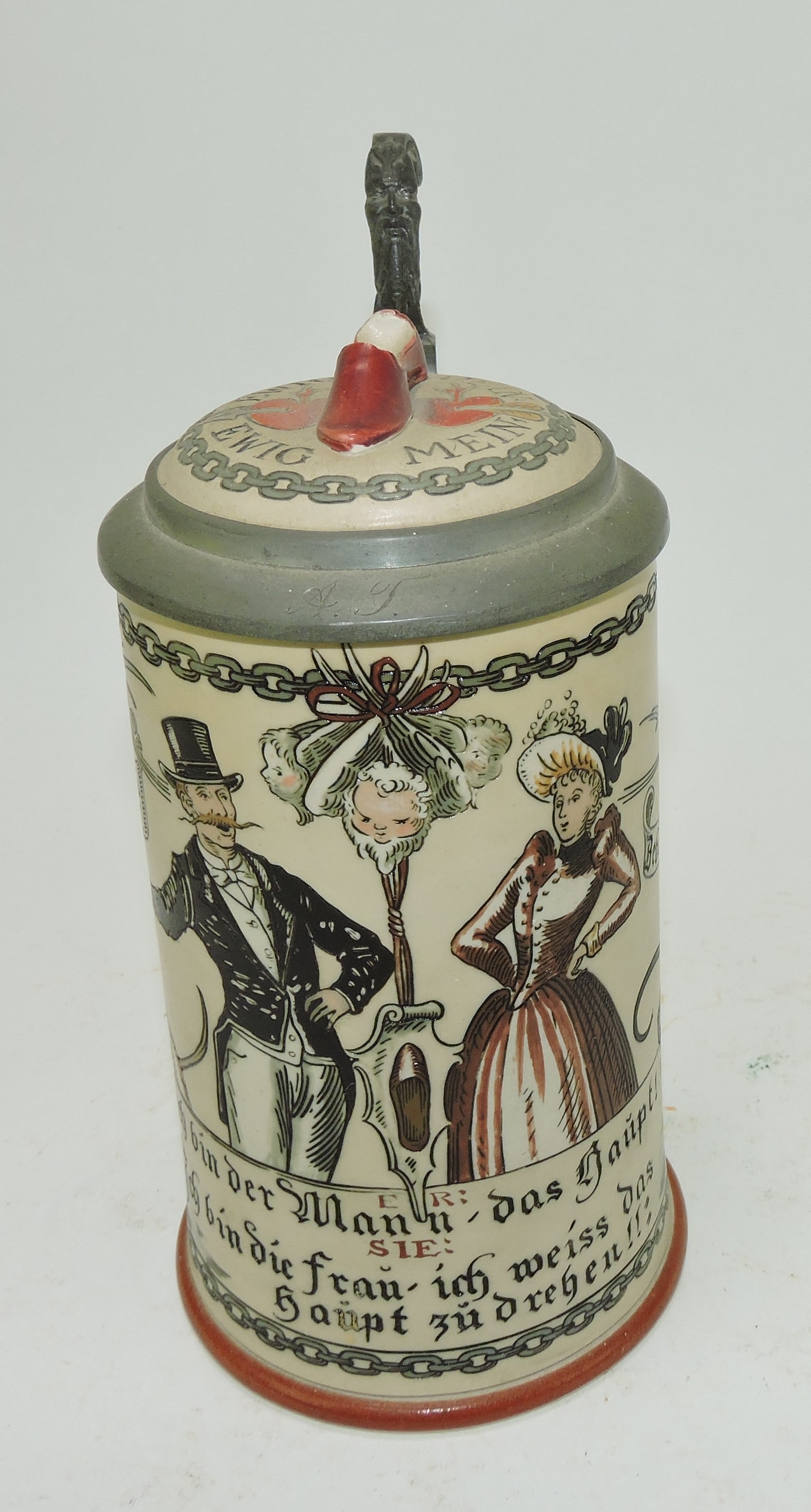 Mettlach stein, #2050 1/2L, wedding (1 of 3)