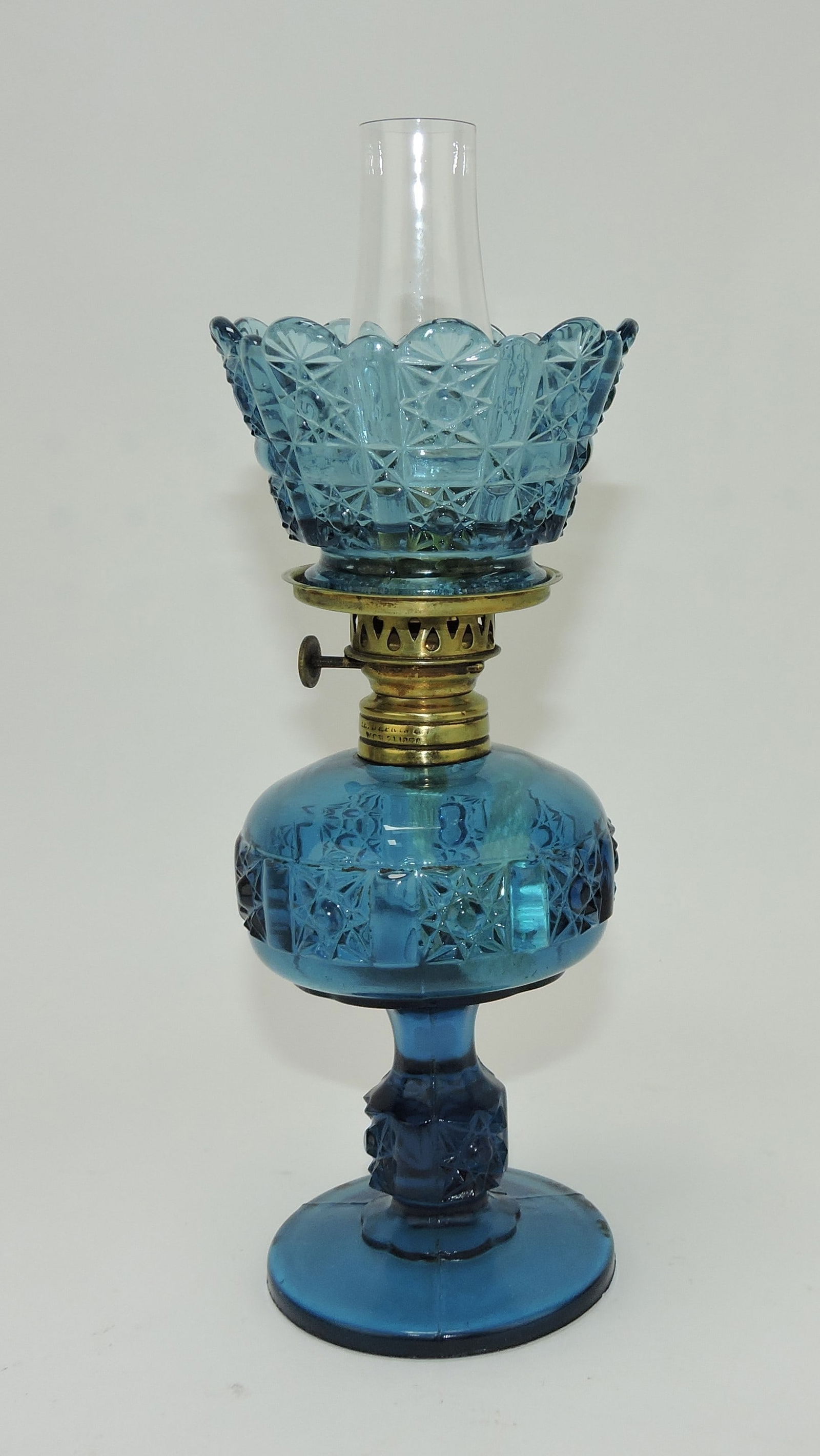 Blue glass Stars & Bars miniature (1 of 1)