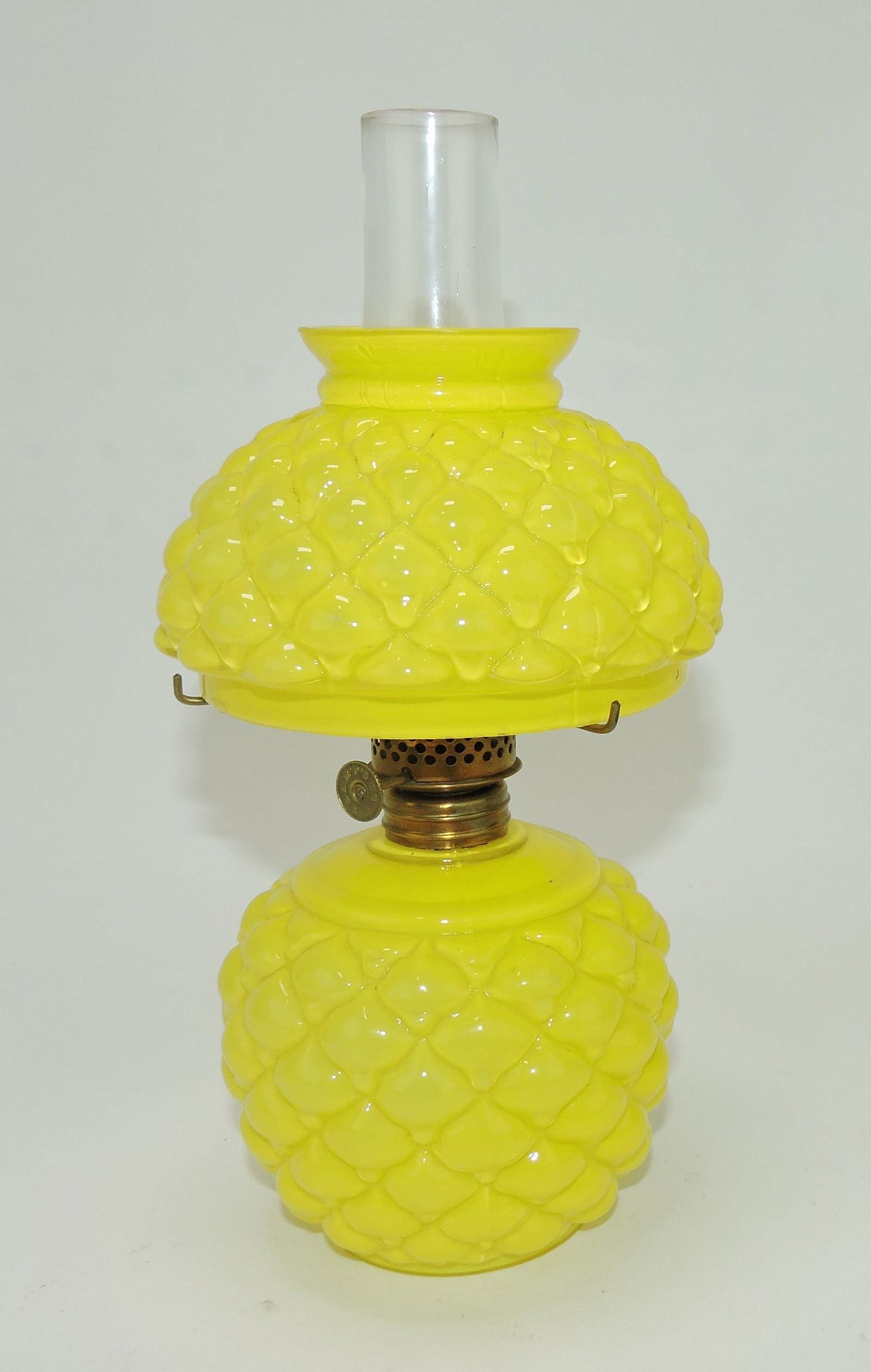 Yellow cased glass diamond puff (1 of 1)