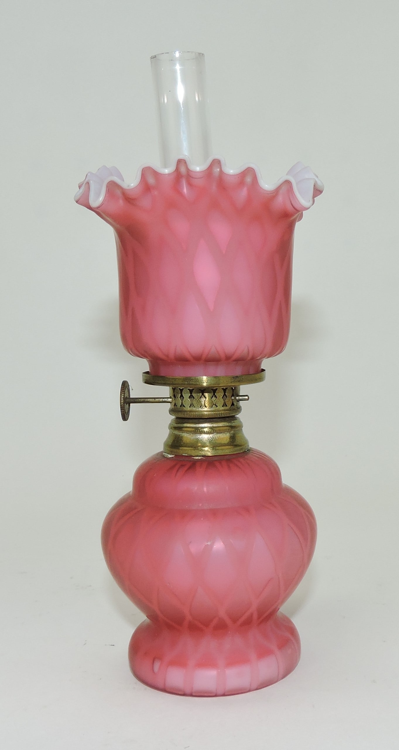 Raspberry satin MOP diamond quilted (1 of 1)