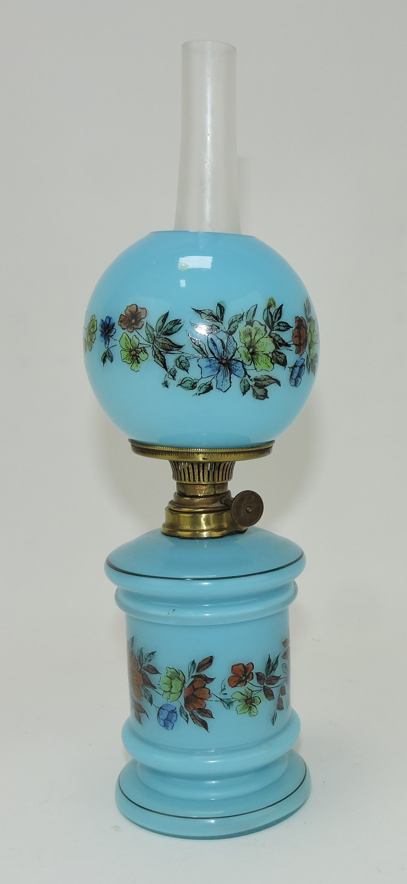 Blue opaque milk glass miniature (1 of 1)