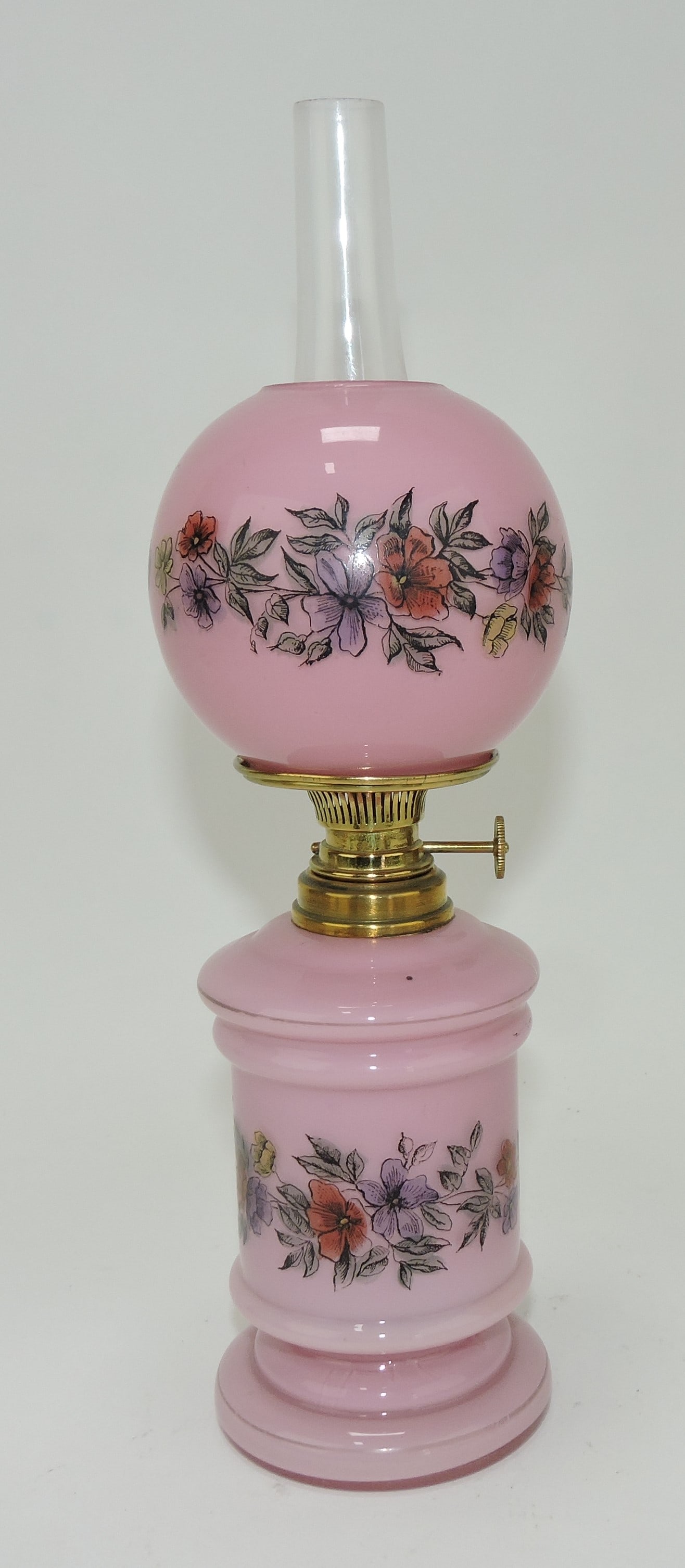 Pink cased glass miniature lamp with (1 of 1)