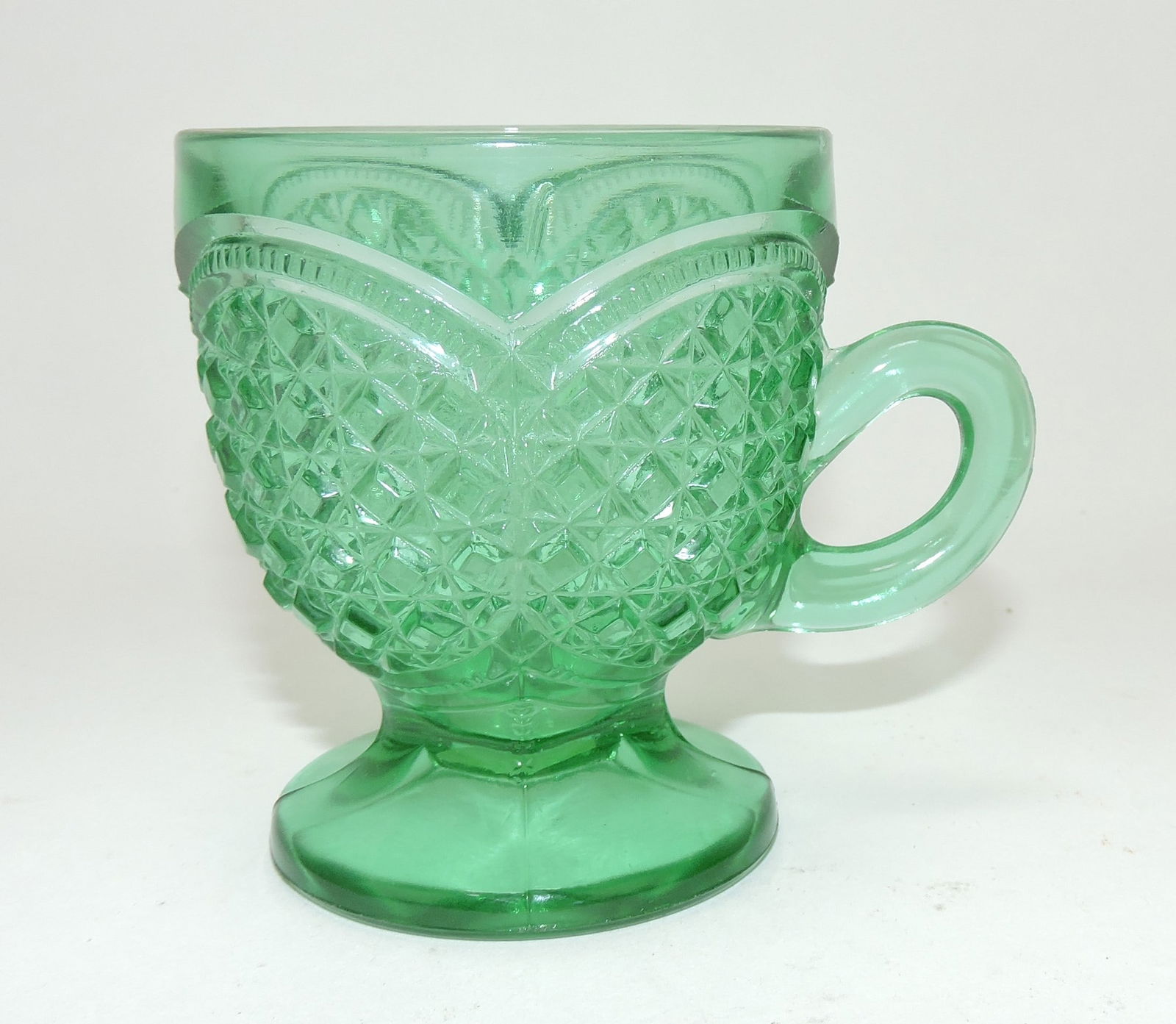 Greentown green Austrian punch cup (1 of 1)