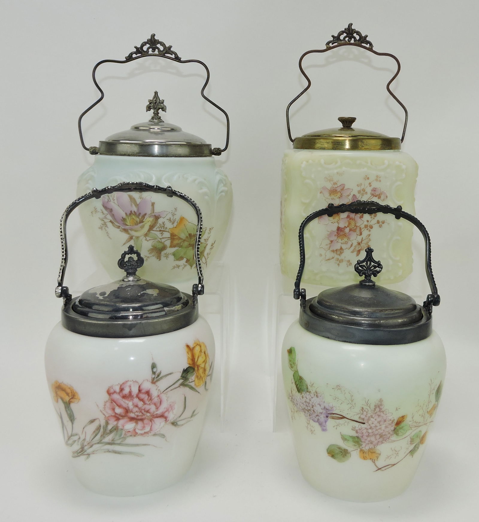 Lot Of 4 Glass Biscuit Jars With Floral Oct 12, 2023 Strawser