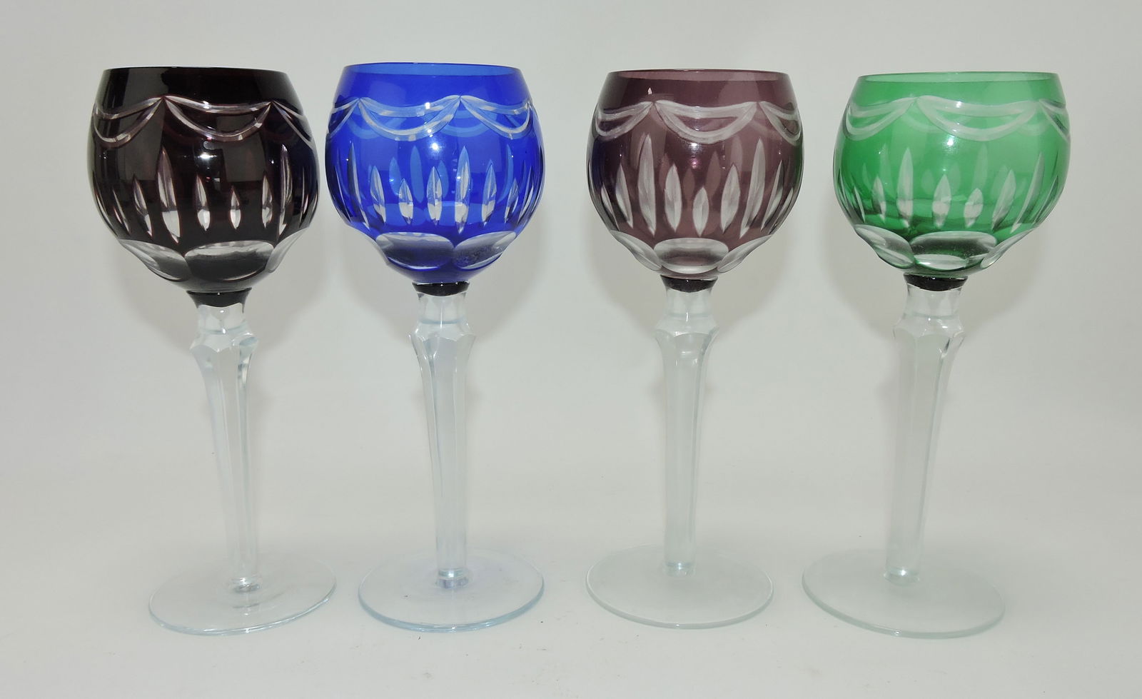 Set of 4 - 8 1/4" Bohemian cut to (1 of 1)