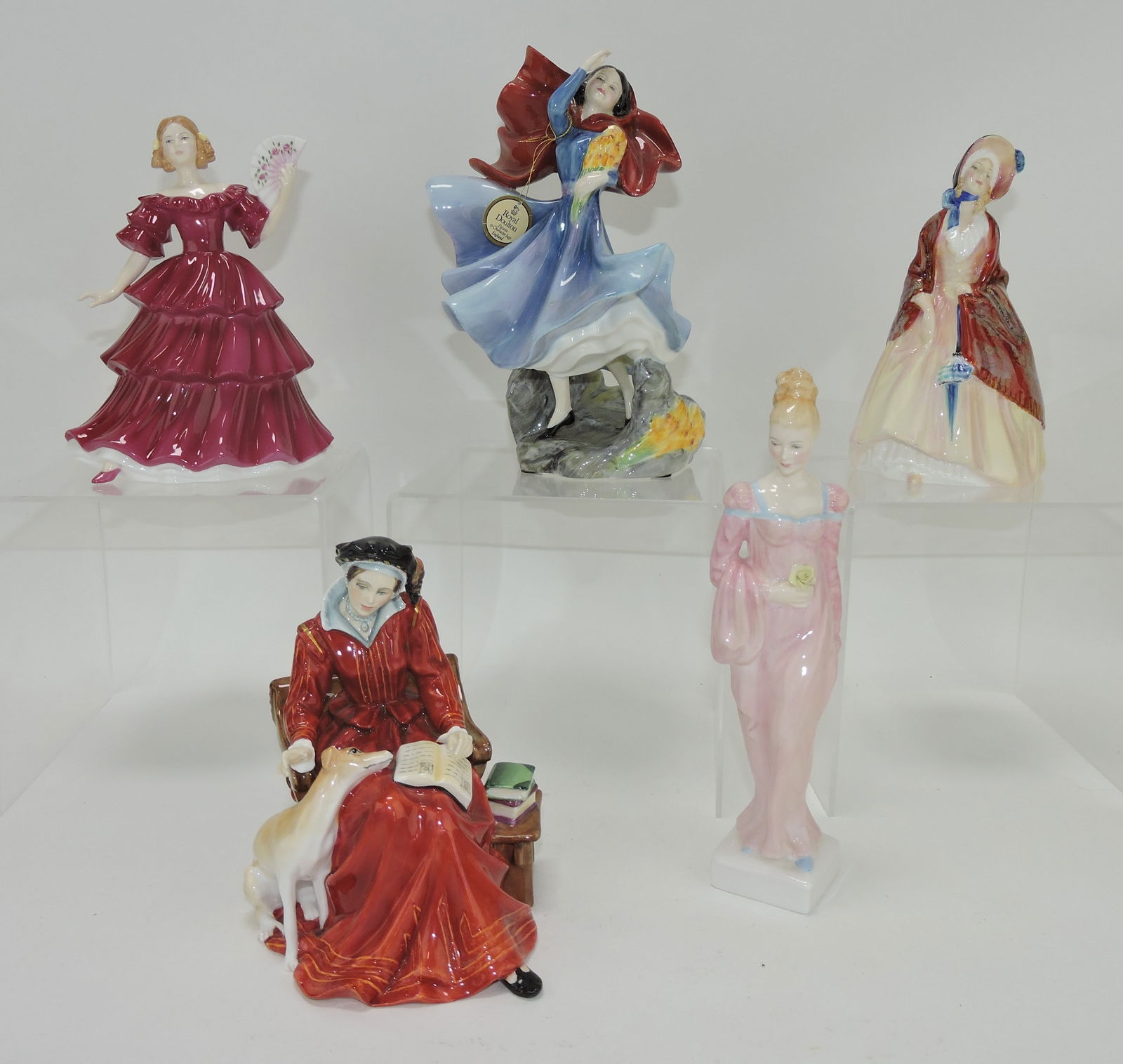 Royal Doulton lot of 5 lady figures: (1 of 1)