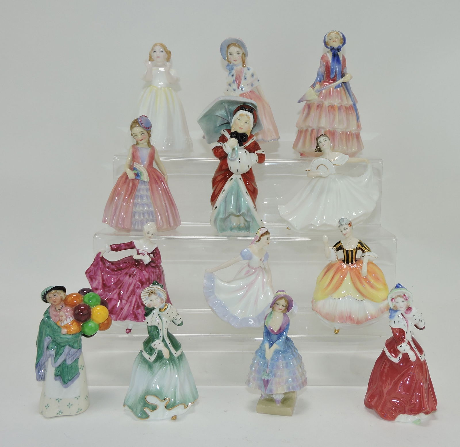 Royal Doulton lot of 13 lady figures, (1 of 1)