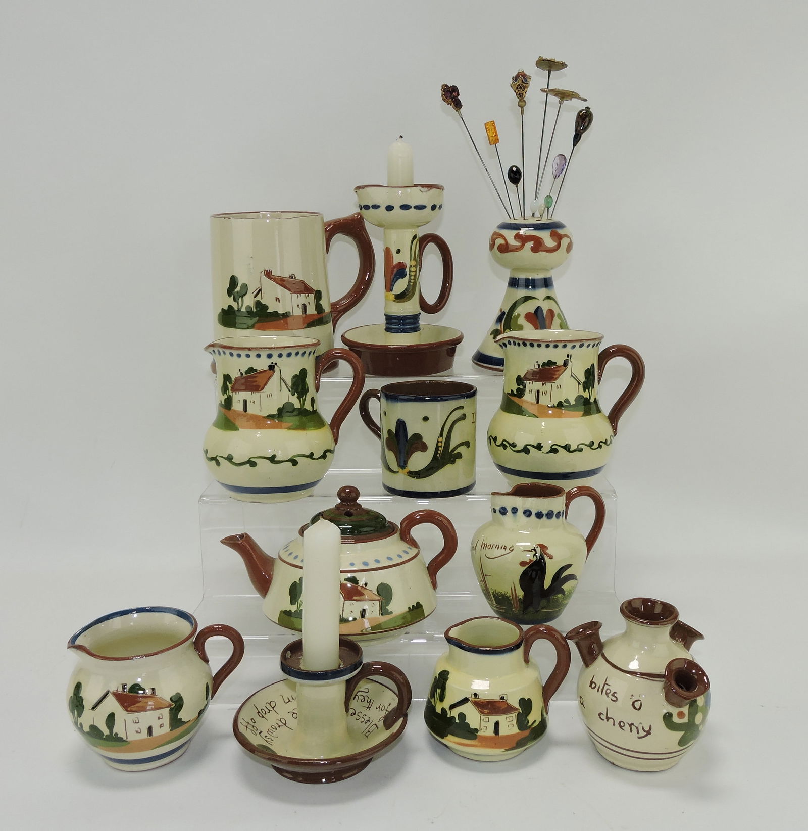 Torquay English pottery lot of 12 items (1 of 1)