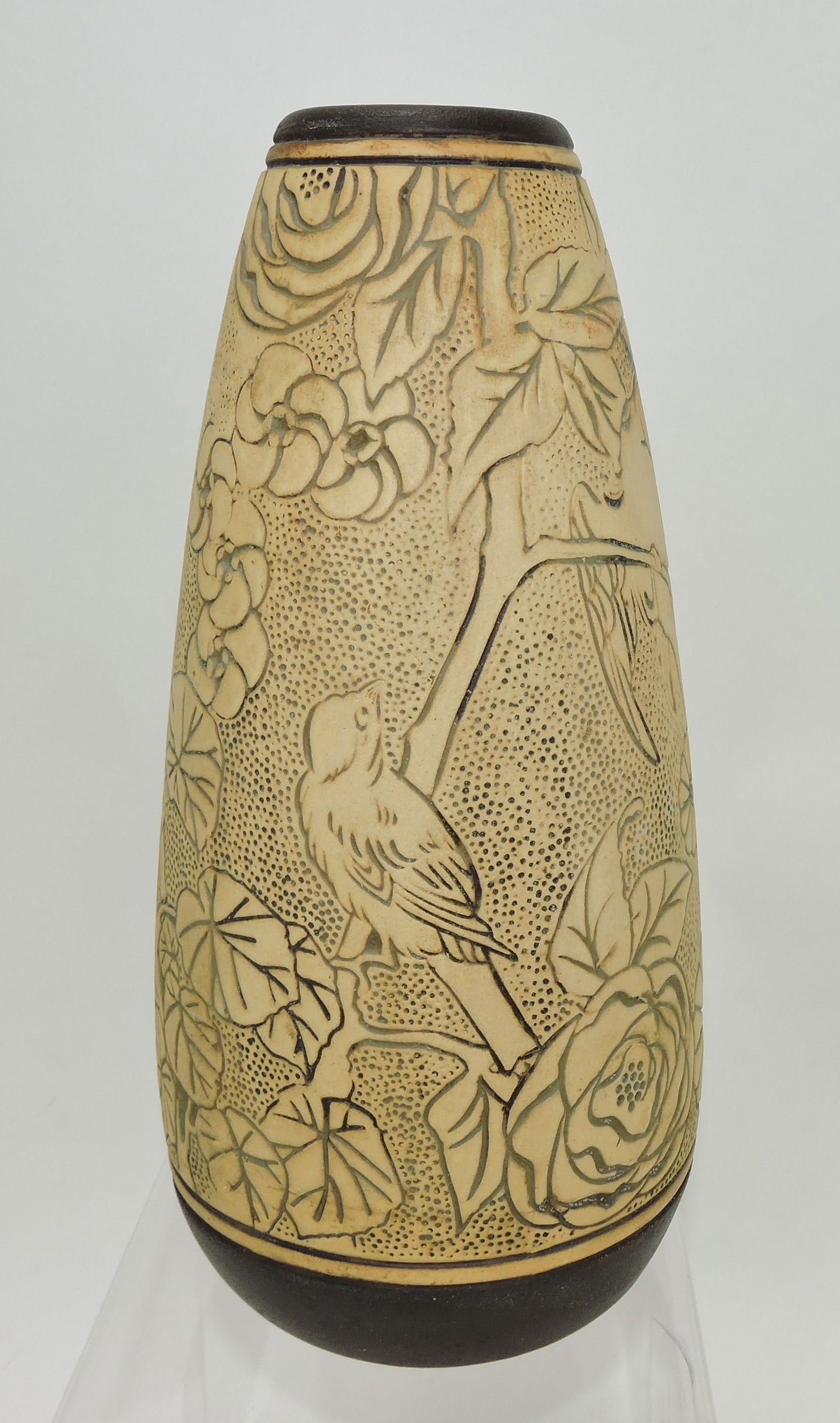 Weller Claywood pottery 11" vase (1 of 1)