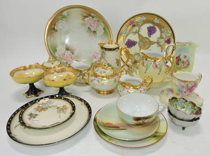 Pickard R.S. Prussia and Noritake lot: of hand painted wares
