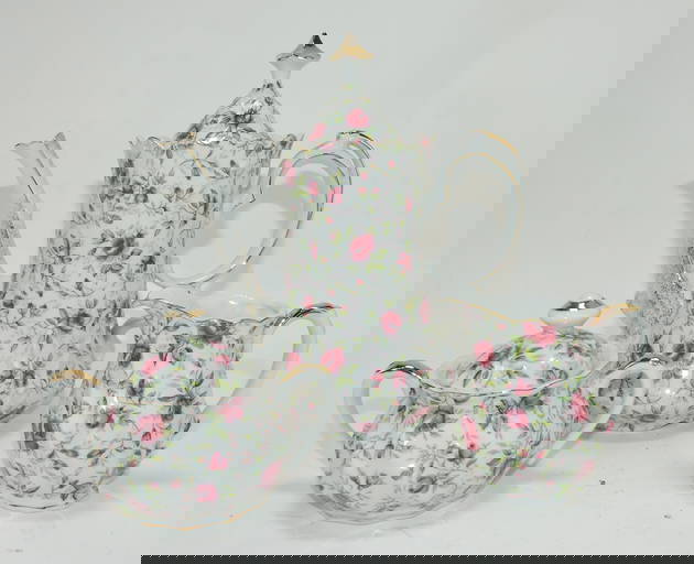 Lefton China Teapot, Cream, And Sugar