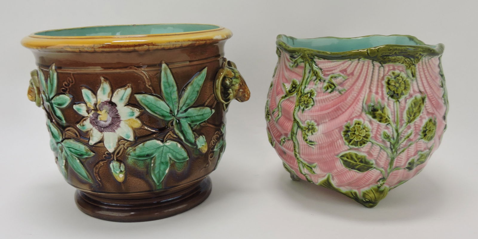 Adams & Bromley majolica passion flower (1 of 1)