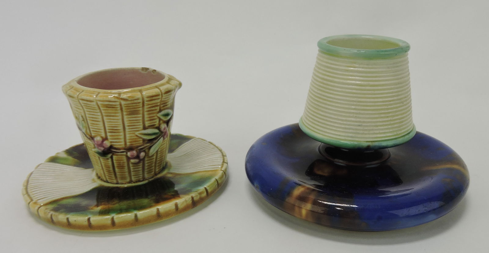 Majolica lot of 2 match strikers, one (1 of 1)
