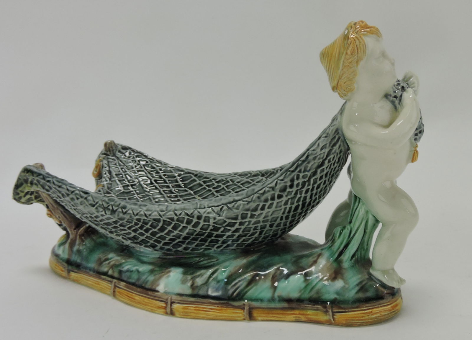 Wedgwood majolica figural cigar stand (1 of 1)