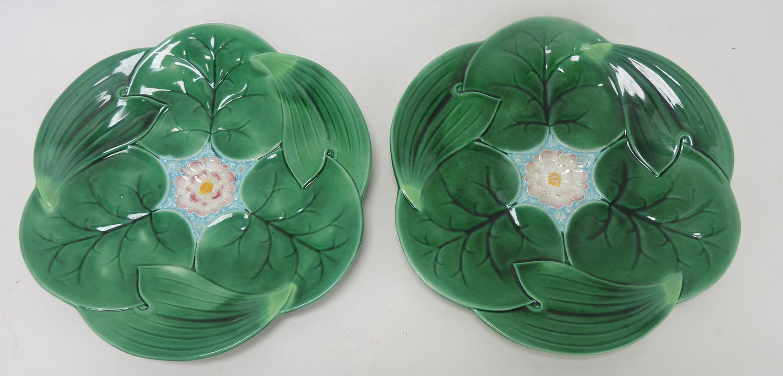 George Jones majolica pair of 9" (1 of 1)