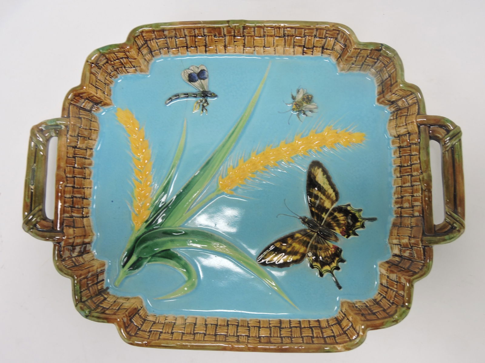 George Jones majolica butterfly and (1 of 1)