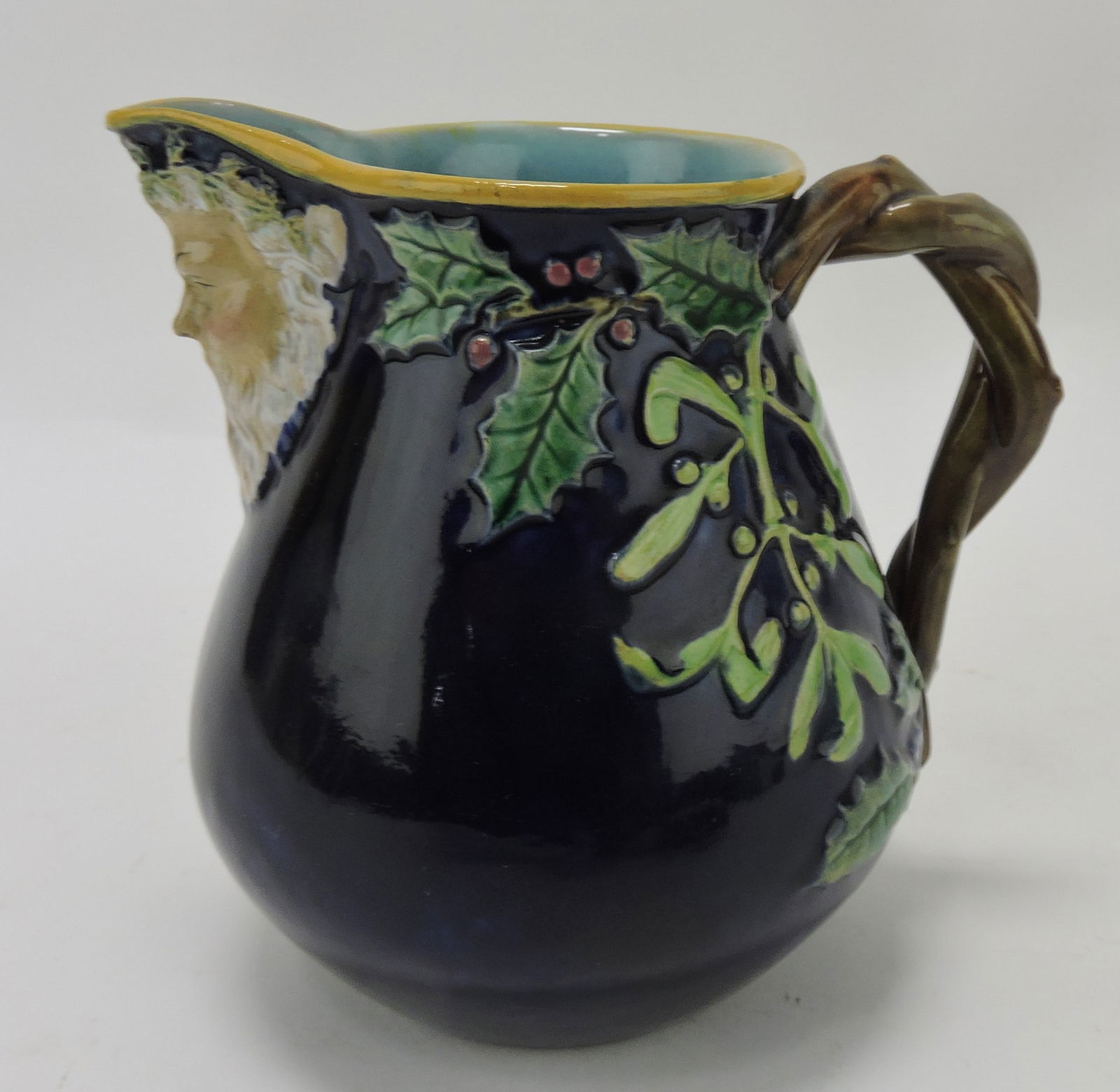 George Jones majolica cobalt 'Father (1 of 2)