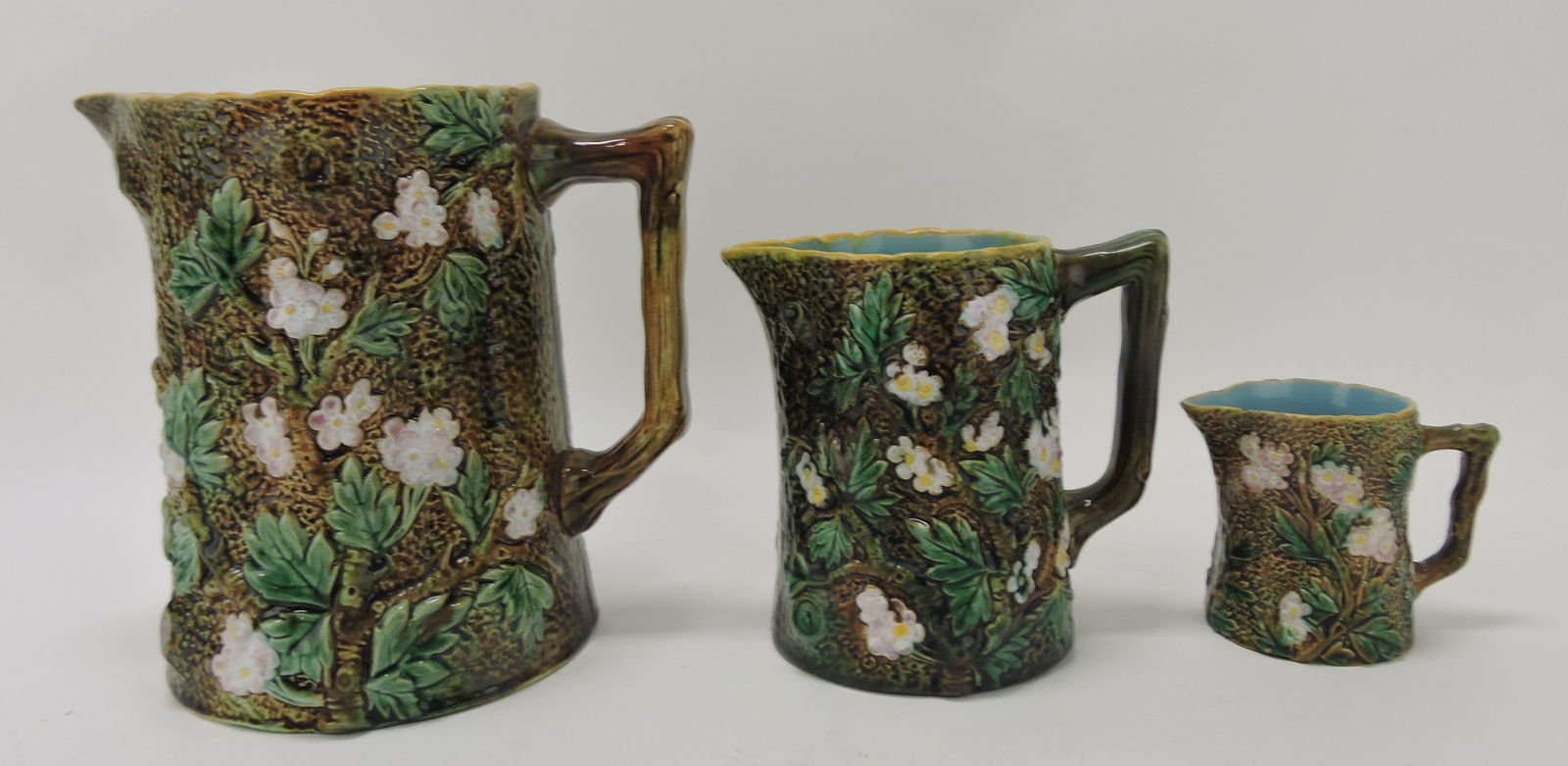 George Jones majolica set of 3 (1 of 1)