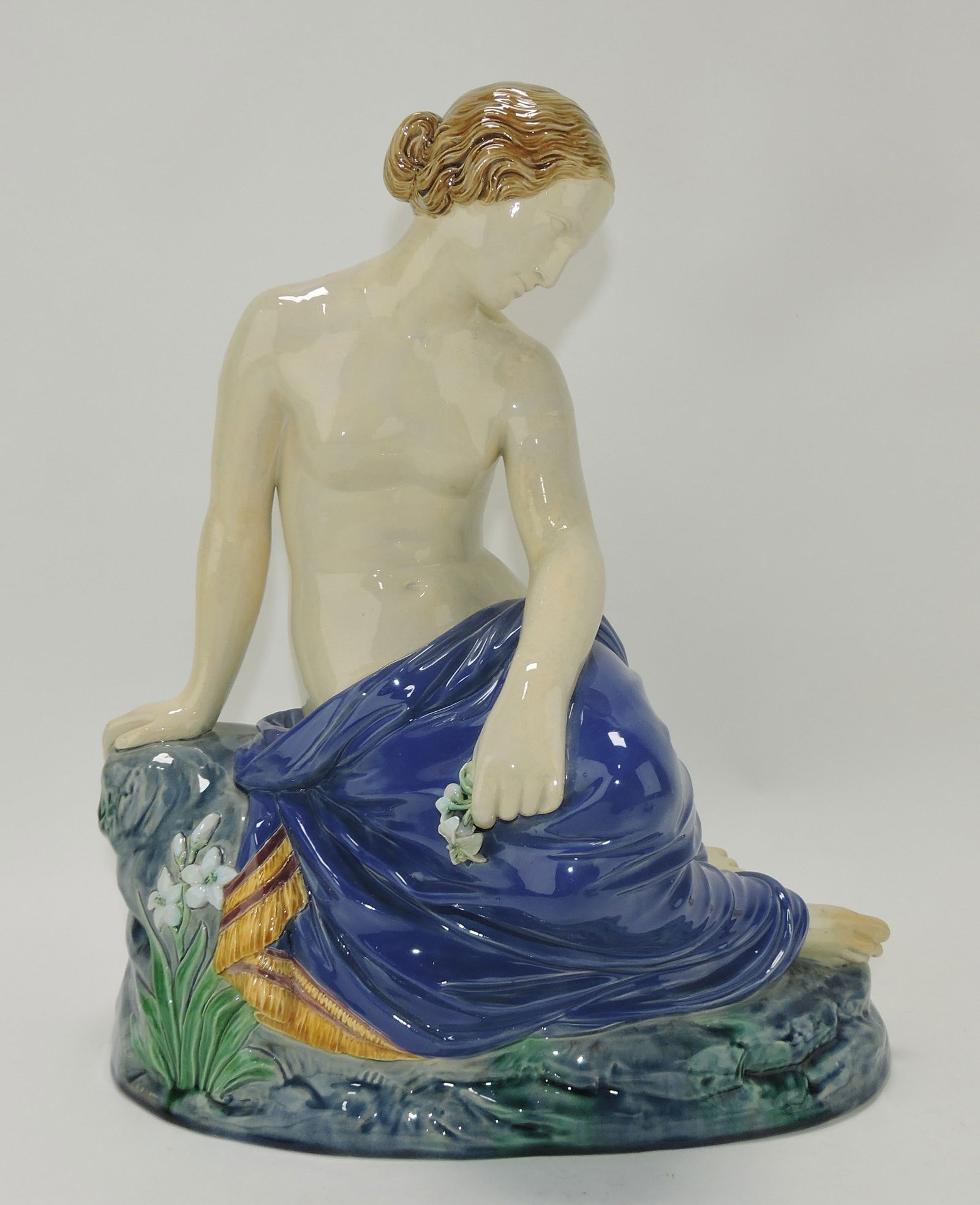 Rare Minton majolica figure entitled (1 of 3)