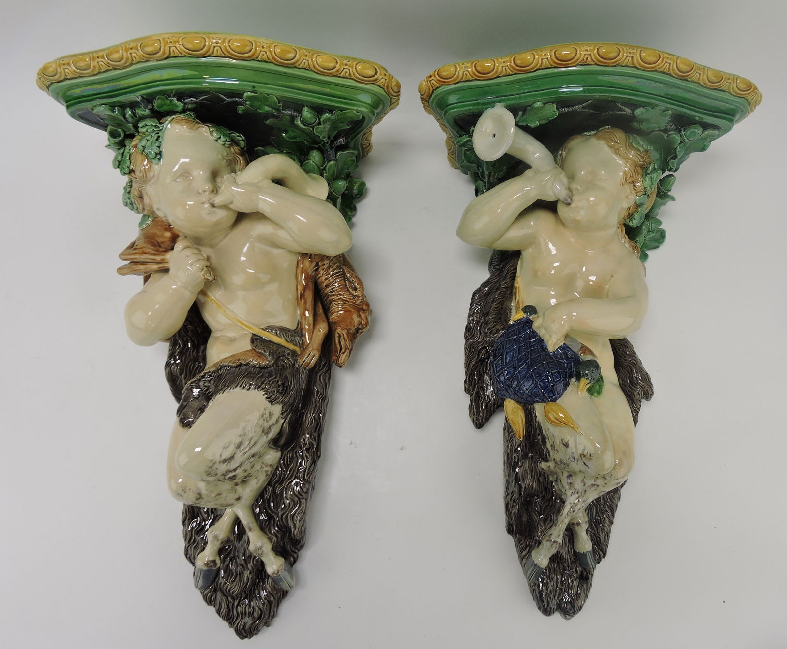 A true pair of large Minton majolica (1 of 4)