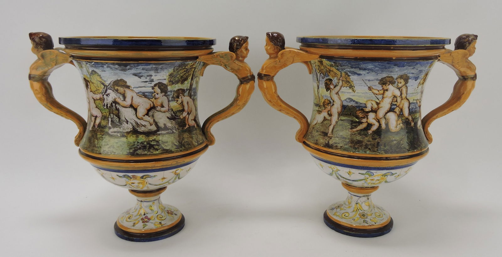 Minton majolica pair of Renaissance (1 of 5)