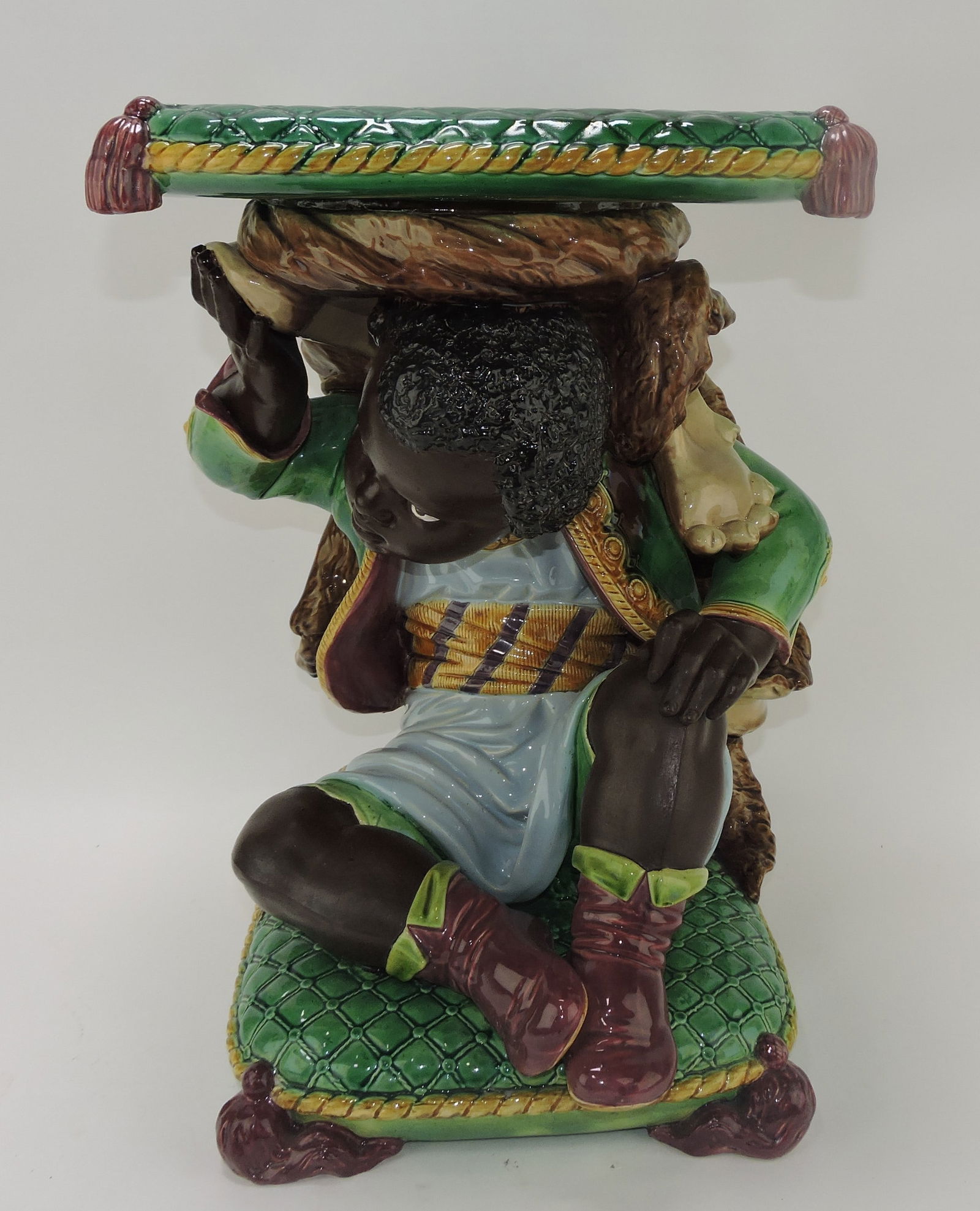 Minton majolica Blackamoor garden (1 of 6)