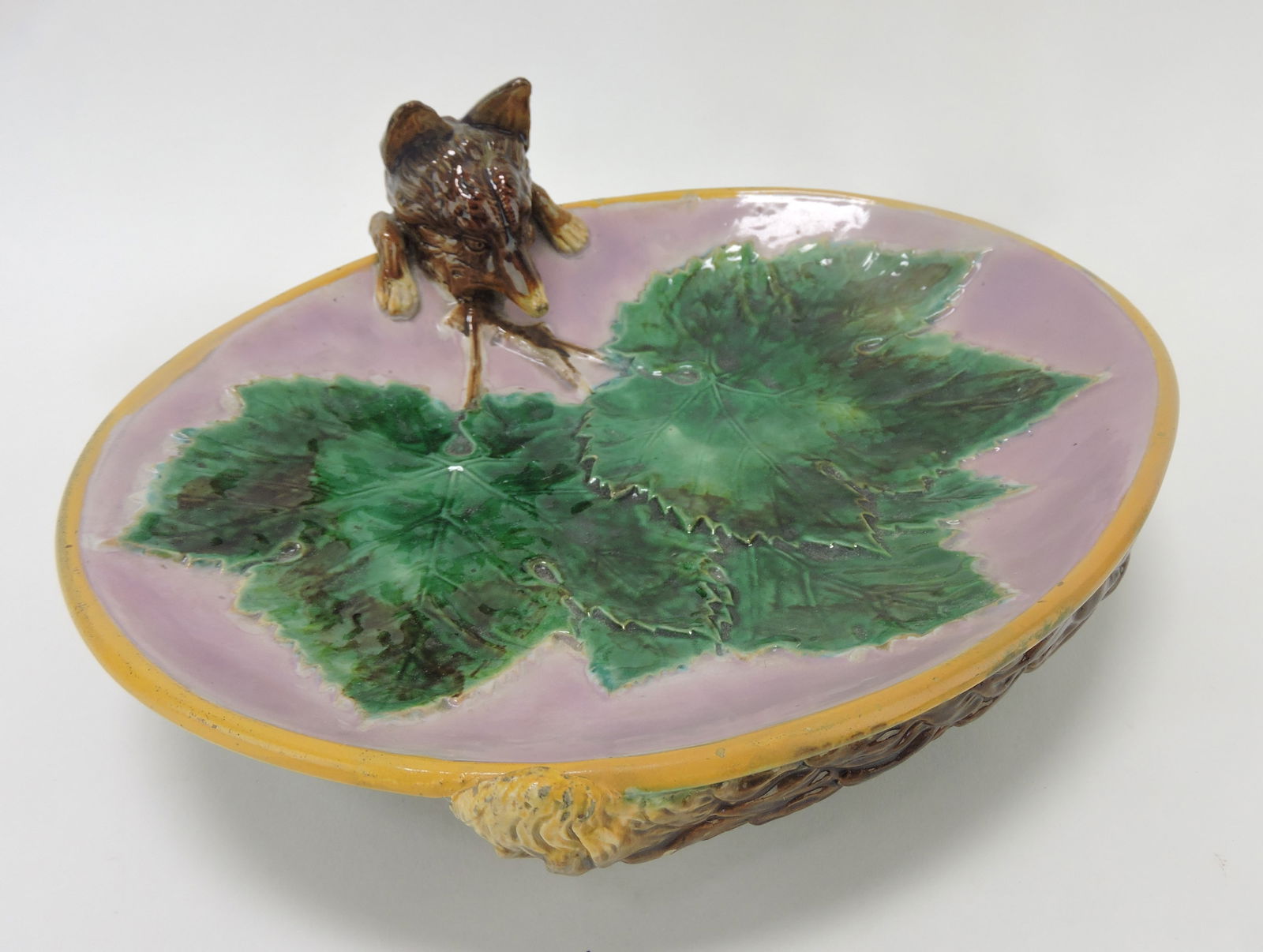 George Jones majolica fox handled (1 of 2)