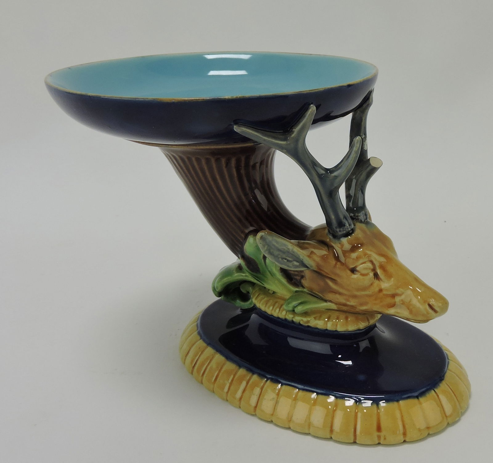 Minton majolica stag ring stand, (1 of 1)