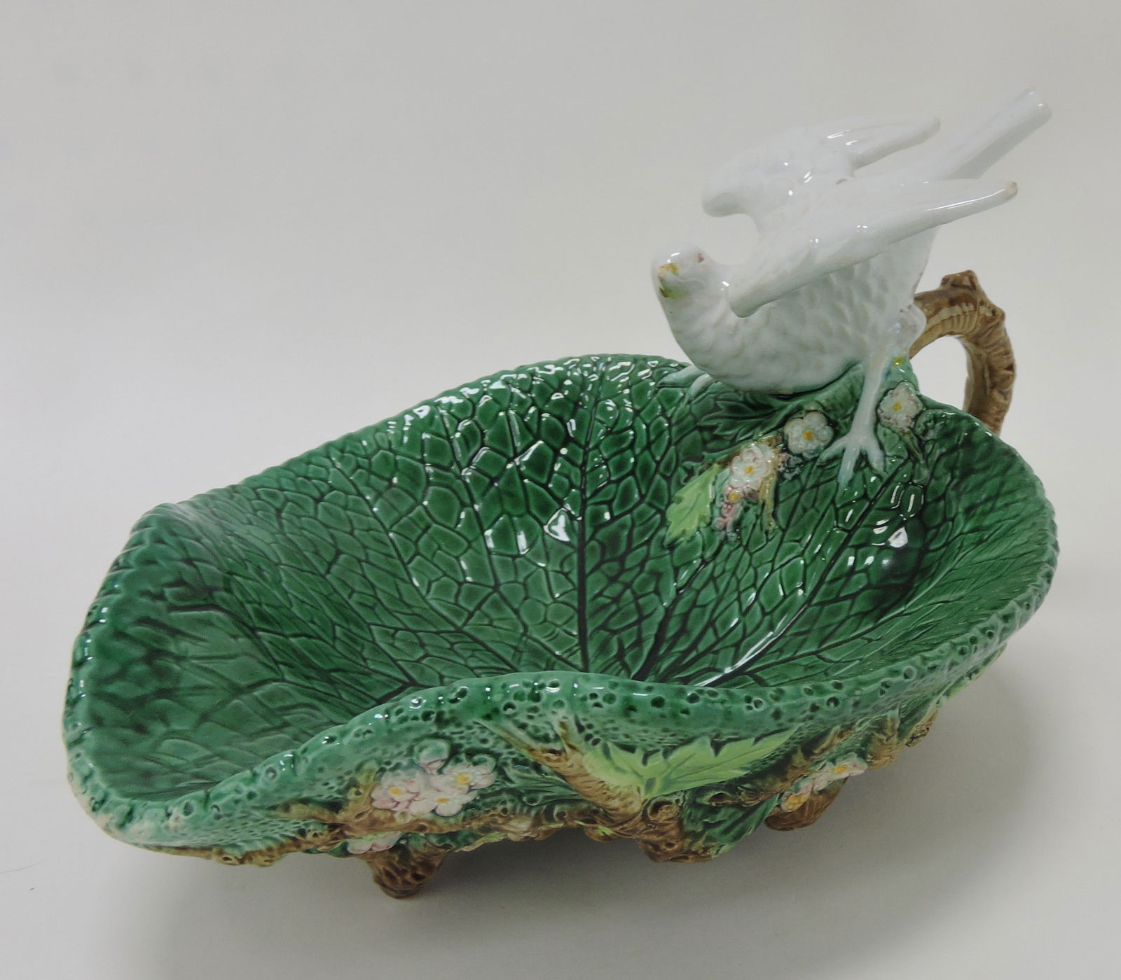 George Jones majolica dove handled (1 of 2)