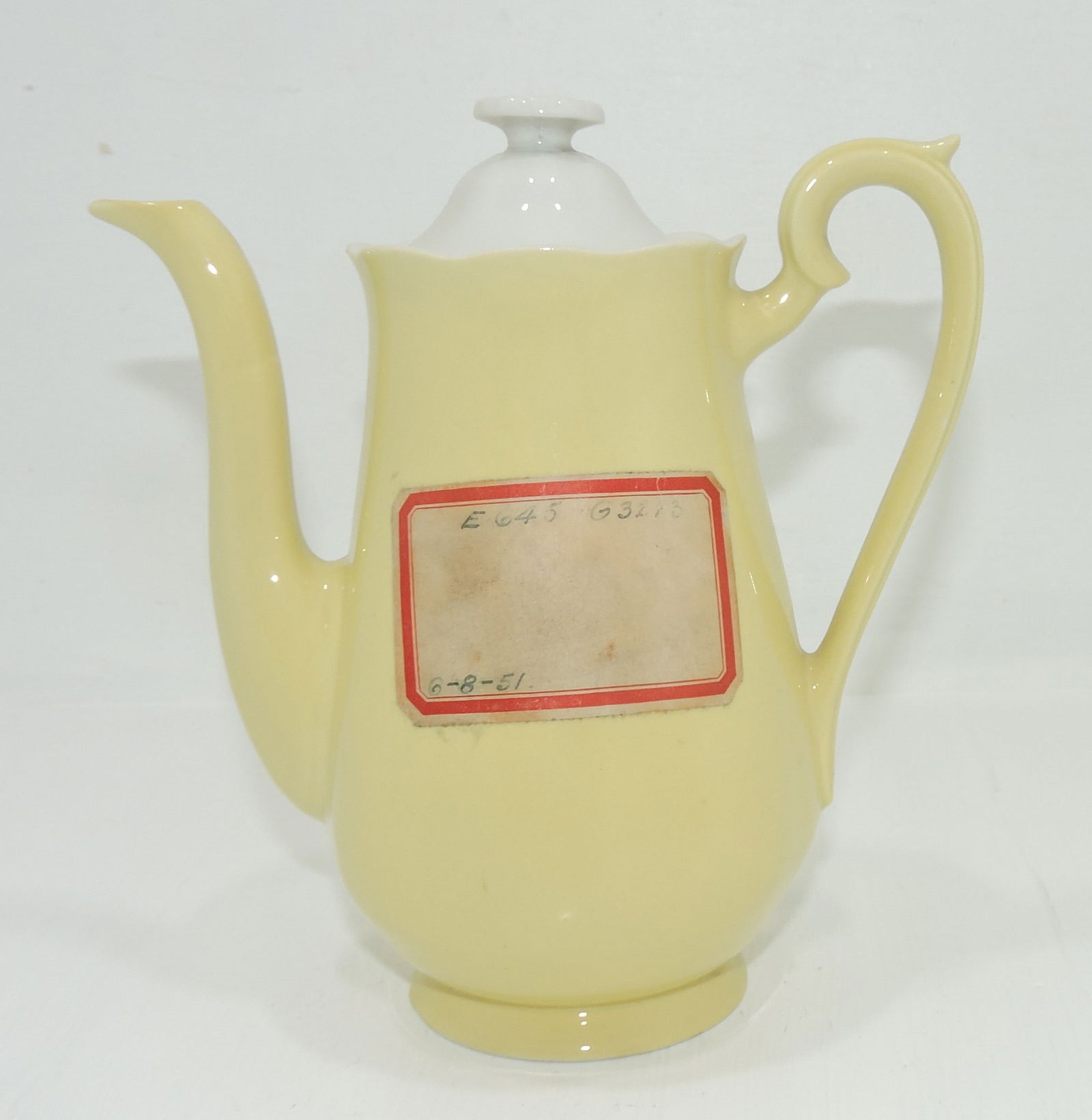 Hall China demi pot, sample (1 of 1)