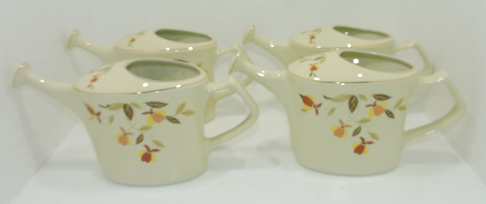 Hall China Autumn Leaf lot of 4 watering can (1 of 1)