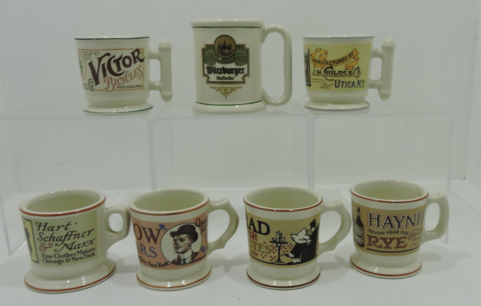 Franklin porcelain lot of 7 mugs (1 of 1)