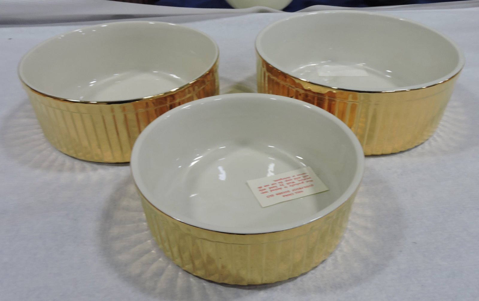 Hall China Golden Glo 3 pc nested: baker set