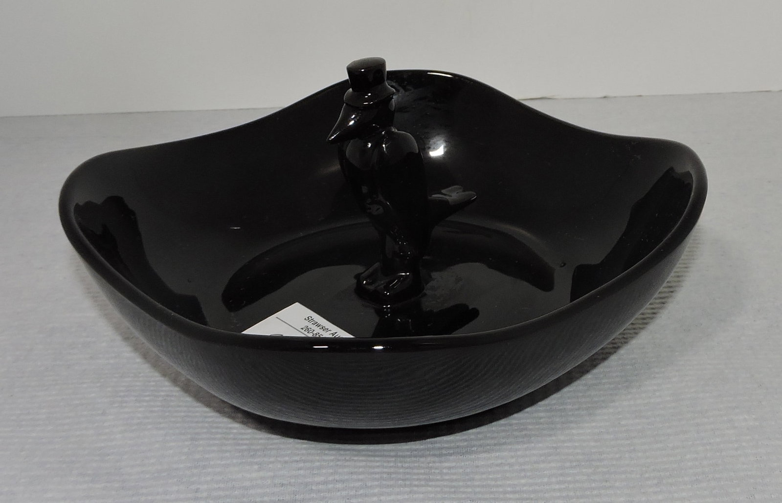 Hall China RARE crow ashtray, 7", #1210,: sample made for Old Crow Whiskey and was never produced