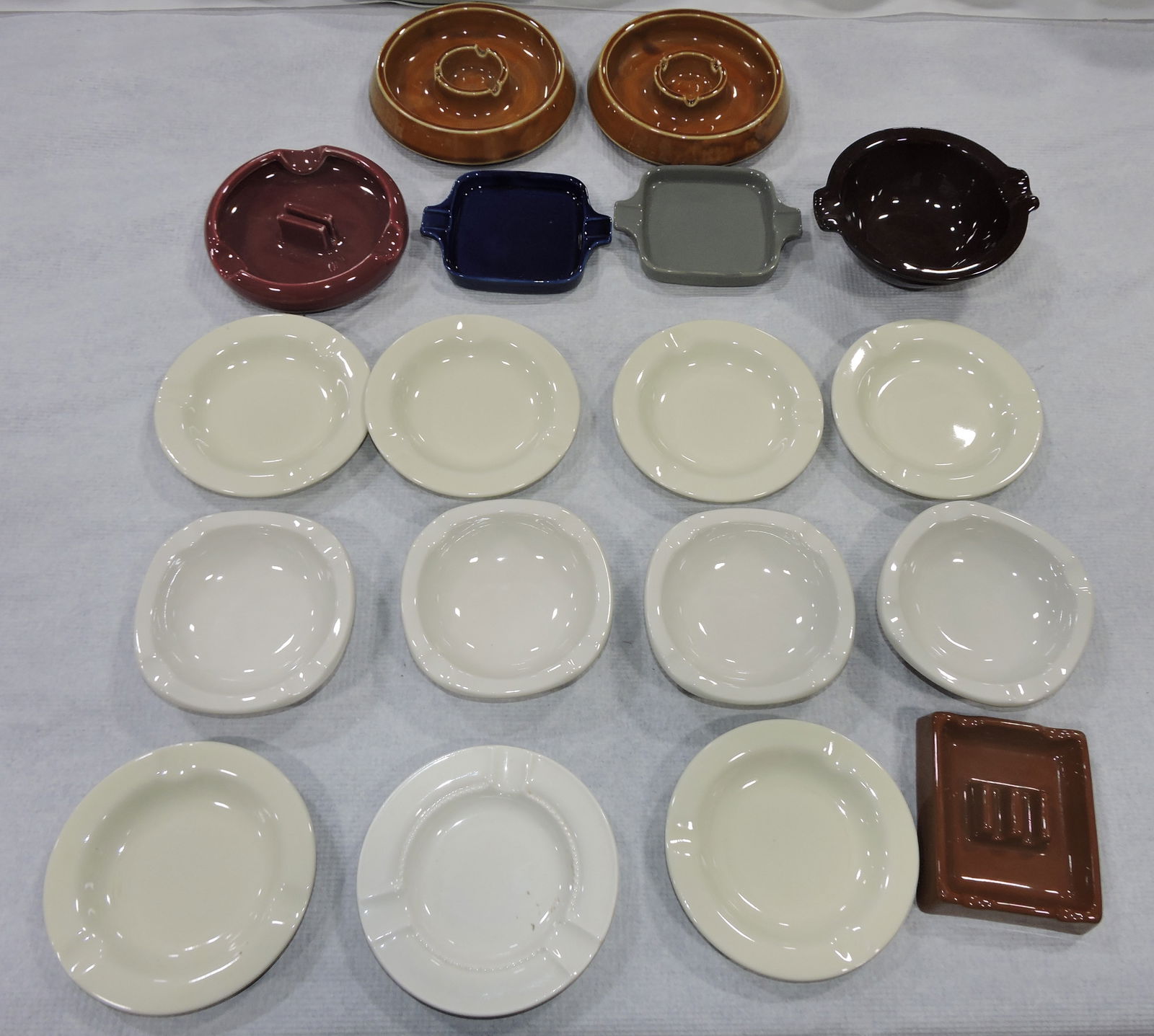 Hall China lot of 18 ashtrays (1 of 1)