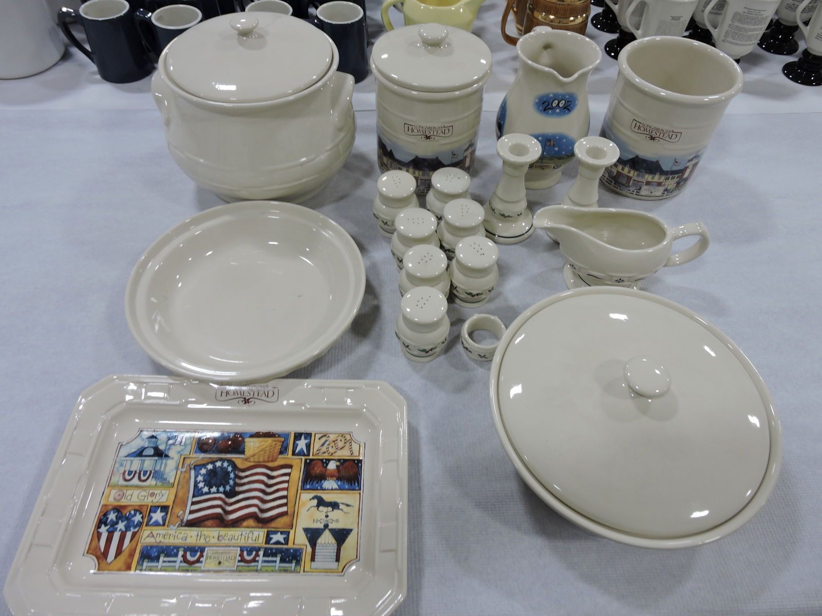 Hall China Longaberger lot of 19 pieces (1 of 1)