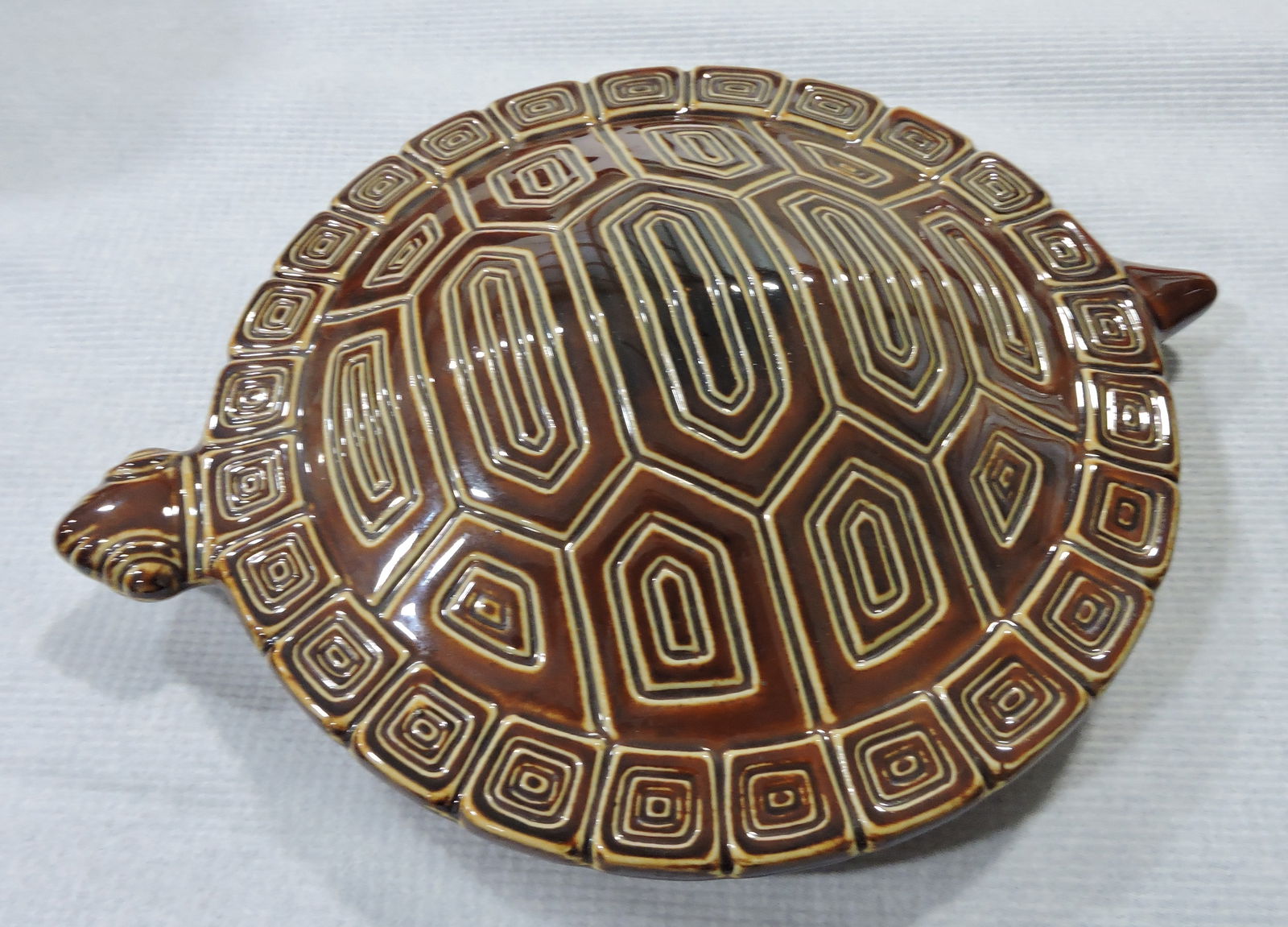 Hall China turtle lid, 12"w, 9 1/2"d (1 of 1)
