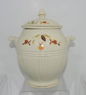 Hall China Autumn Leaf covered: candy jar, 2013 NALCC