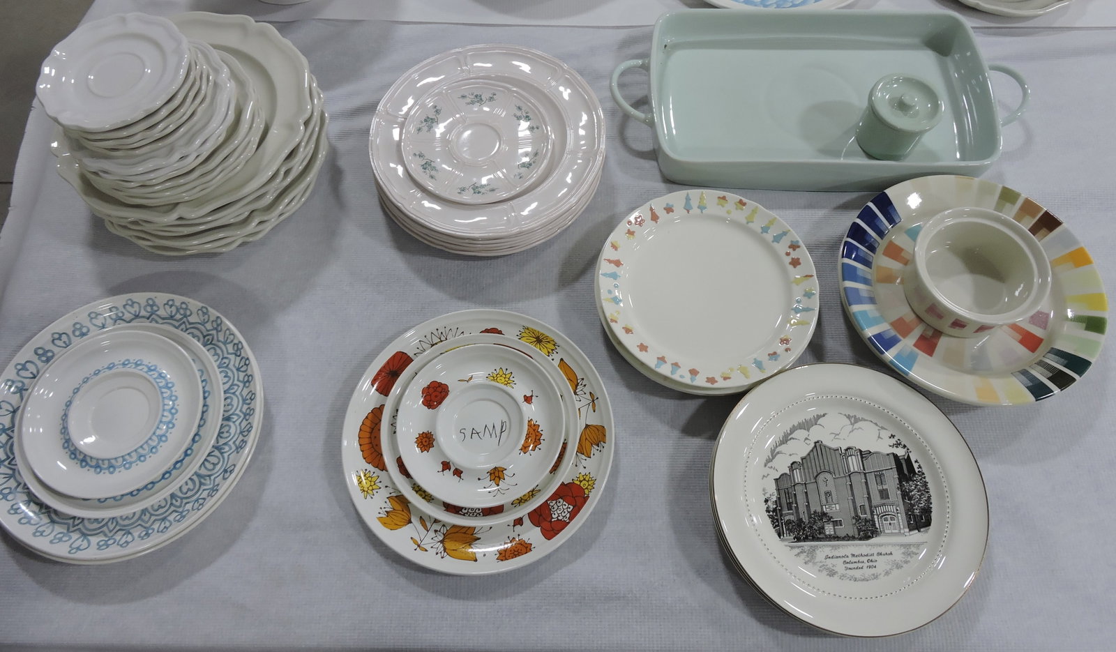 Hall China lot of assorted wares, some: samples