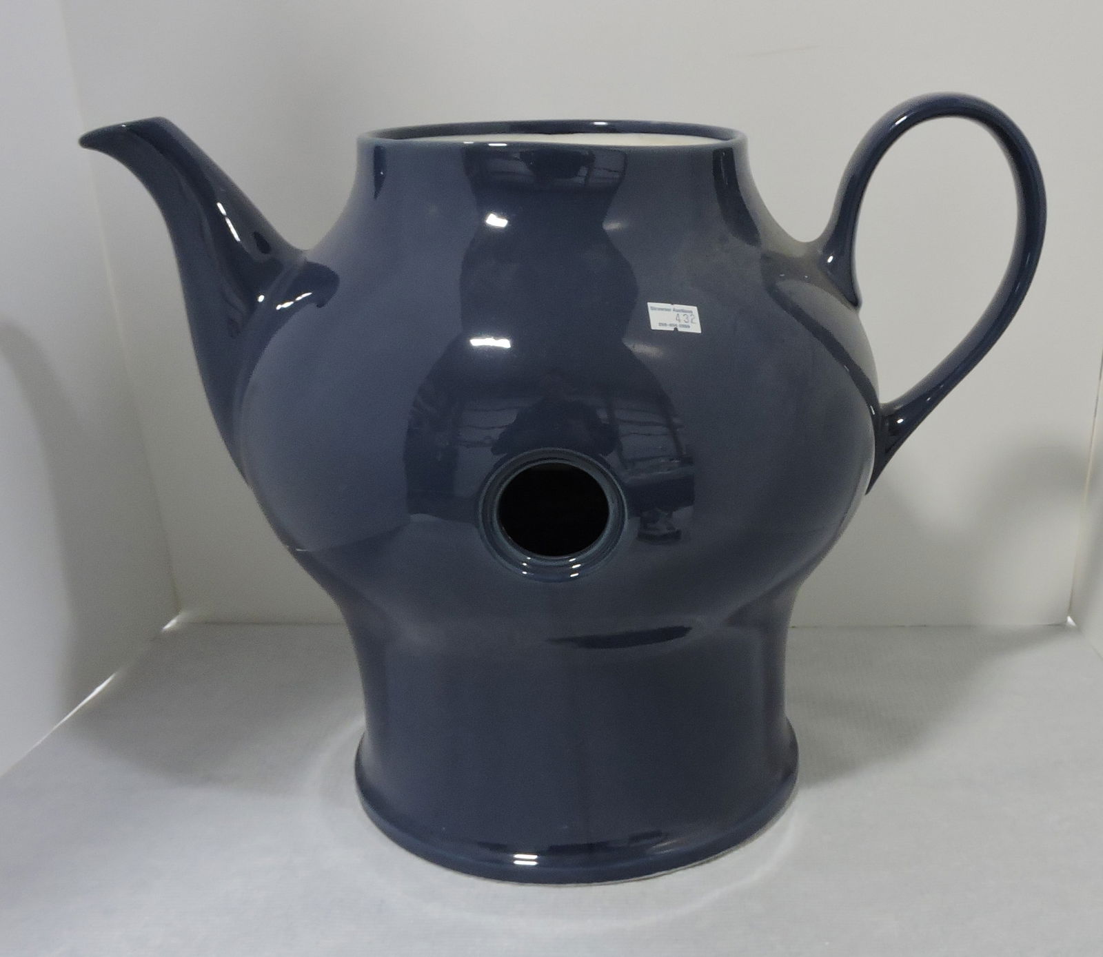 Hall China cobalt blue tea dispenser, (1 of 1)