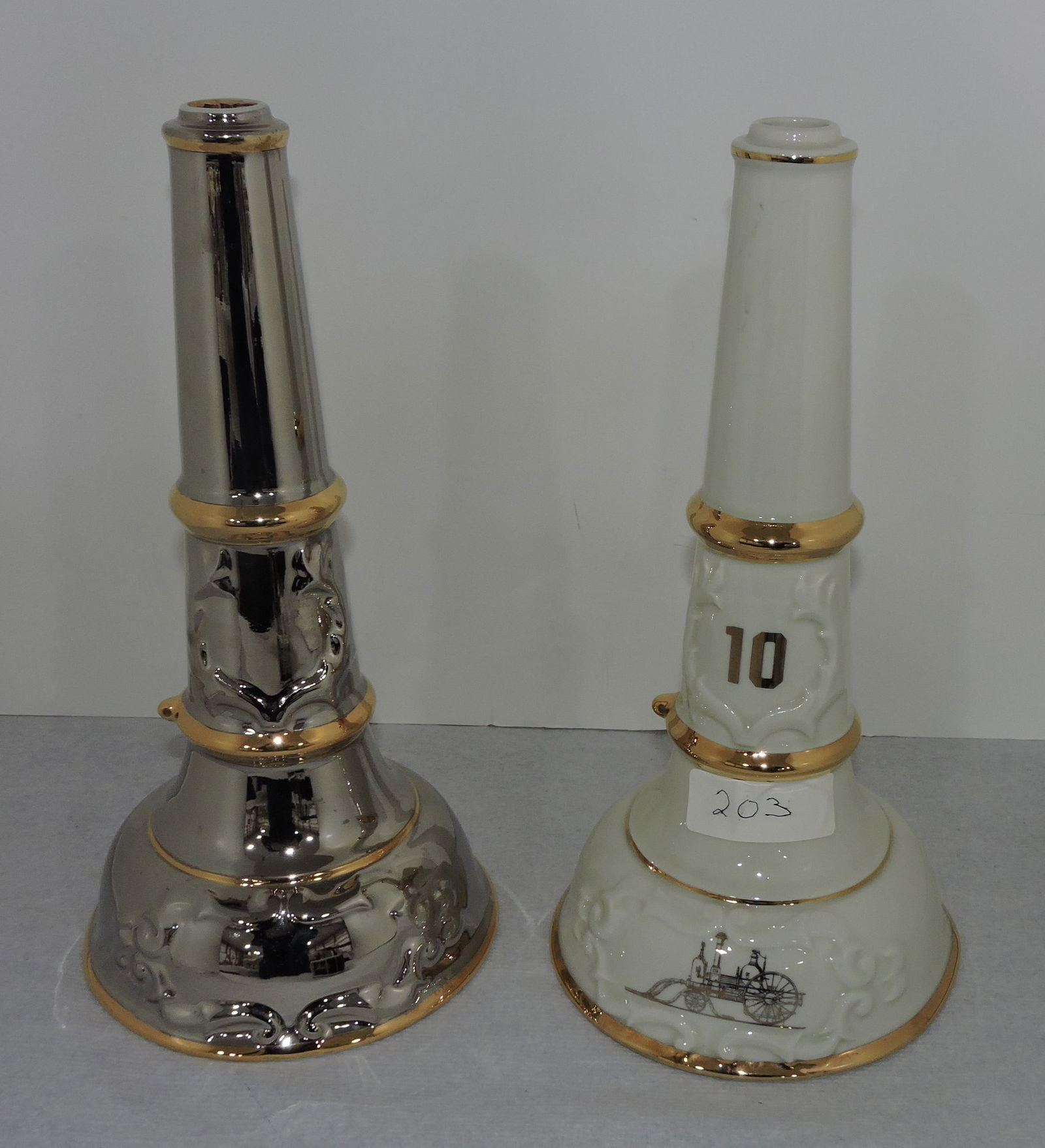 Hall China fire hose nozzle decanter, (1 of 1)