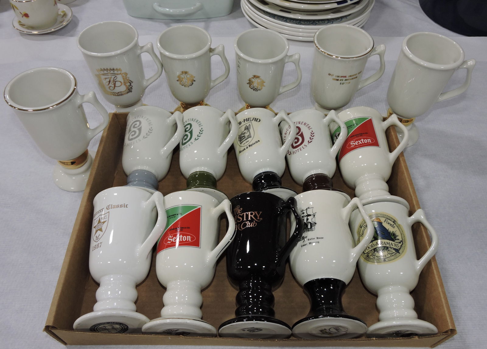 Hall China  lot of 16 pedestal mugs (1 of 1)