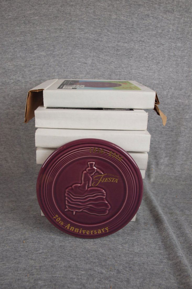Fiesta lot of 8 trivets, 70th Anniversary, NIB: Fiesta lot of 8 trivets, 70th Anniversary, NIB