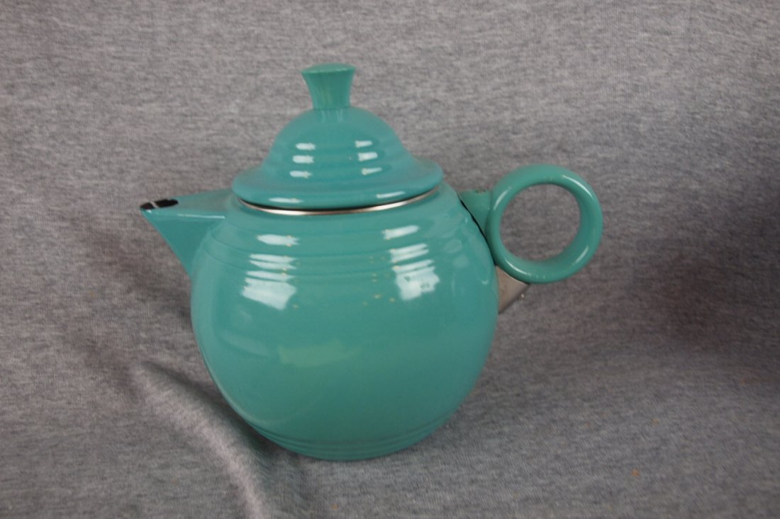 Fiesta Copco turquoise tea kettle: Fiesta Copco turquoise tea kettle