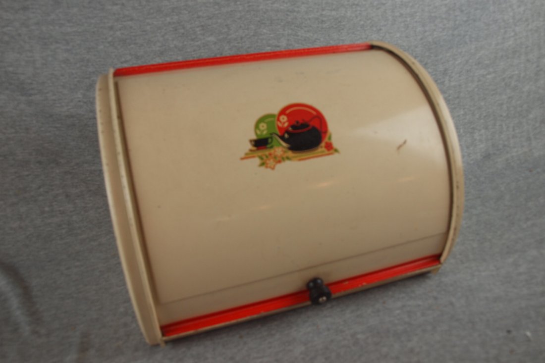 Fiesta metal go-along bread box: Fiesta metal go-along bread box